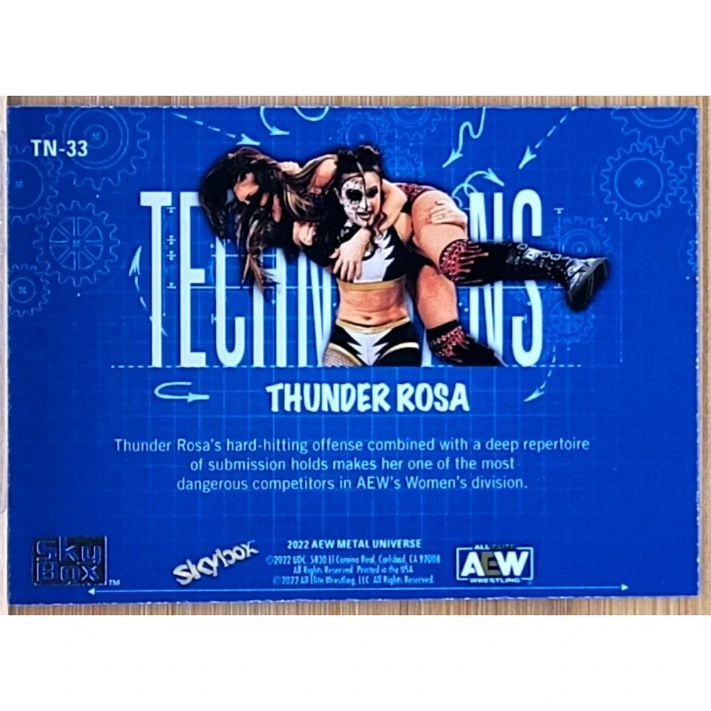 2022 UPPER DECK AEW METAL UNIVERSE THUNDER‎ ROSA TECHNICIANS
